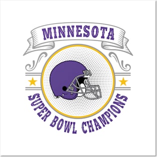 Minnesota Super Bowl Champions Posters and Art